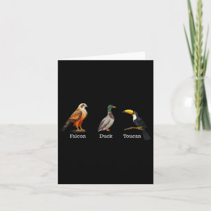 Falcon Duck Toucan Birds Subtile Anti Trump Karte