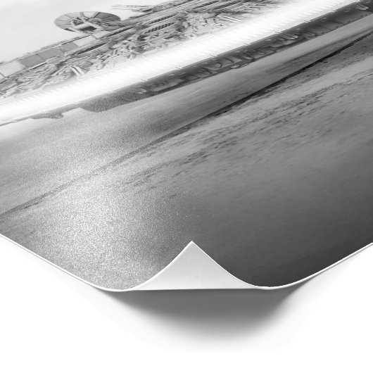 Falcon First Flight Fotodruck (Ecke)