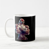 Falcon Flexing Fan Lover Bodybuilding Gym Workout Kaffeetasse (Links)