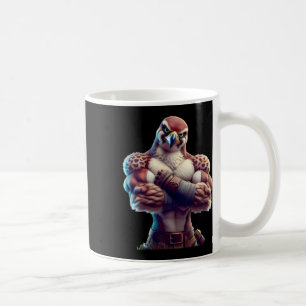 Falcon Flexing Fan Lover Bodybuilding Gym Workout Kaffeetasse