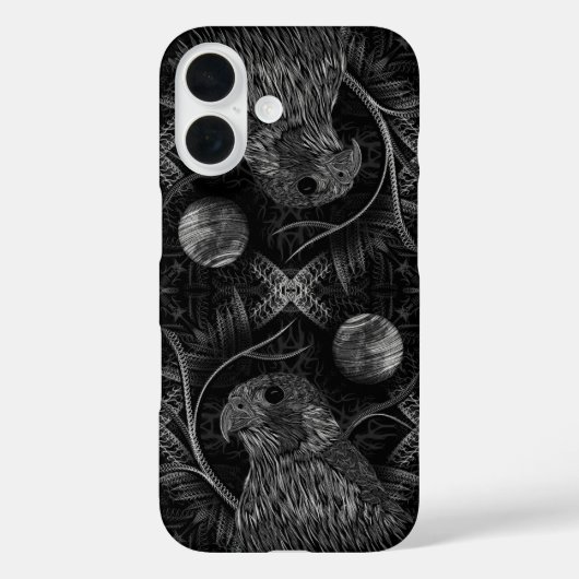 Falcon Full Moon Case-Mate iPhone Hülle (Rückseite)