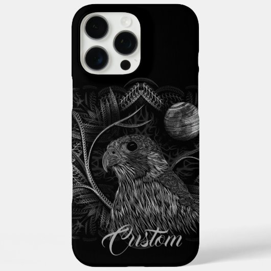 Falcon Full Moon Case-Mate iPhone Hülle (Rückseite)