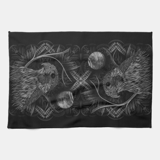 Falcon Full Moon Geschirrtuch (Horizontal)