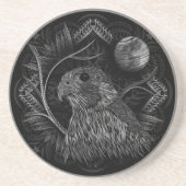 Falcon Full Moon Getränkeuntersetzer (Vorne)