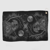 Falcon Full Moon Golfhandtuch (Horizontal)