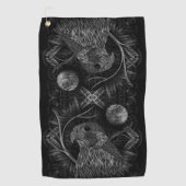 Falcon Full Moon Golfhandtuch (Vorderseite)