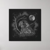 Falcon Full Moon Leinwanddruck (Vorderseite)