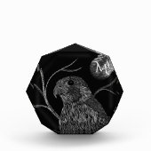 Falcon Full Moon Monogram Black Fotoblock (Vorderseite)