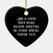 Falcon Full Moon Monogram Black Keramik Ornament (Hinten)