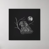 Falcon Full Moon Monogram Black Leinwanddruck (Vorderseite)