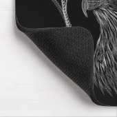 Falcon Full Moon Monogram Black Mousepad (Ecke)
