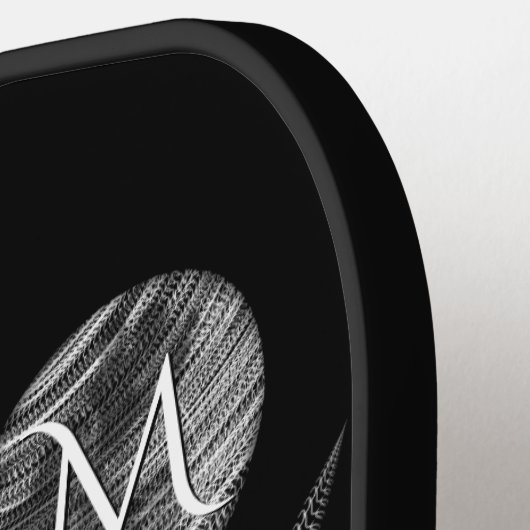 Falcon Full Moon Monogram Black Pickleball Schläger (Linke Seite)