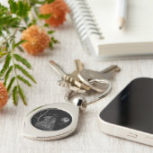 Falcon Full Moon Monogram Black Schlüsselanhänger (Seite)