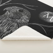 Falcon Full Moon Monogram Black Sherpadecke (3/4)