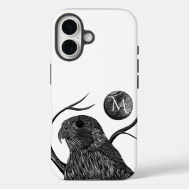 Falcon Full Moon Monogram iPhone 16 Hülle
