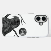 Falcon Full Moon Monogram Case-Mate iPhone Hülle (Rückseite (Horizontal))