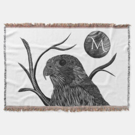 Falcon Full Moon Monogram Decke