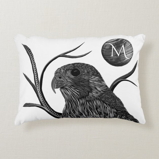 Falcon Full Moon Monogram Dekokissen (Vorderseite)