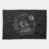 Falcon Full Moon Monogram Geschirrtuch (Horizontal)