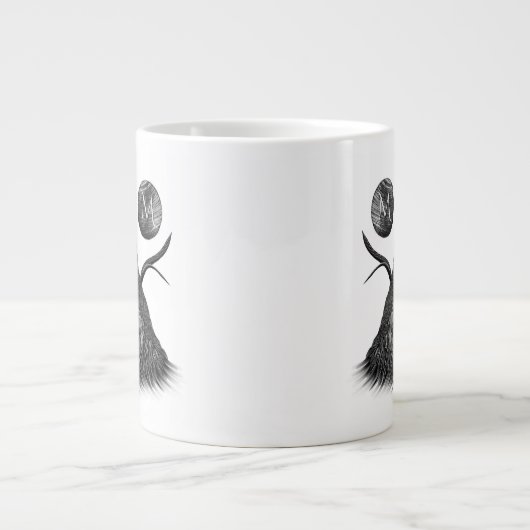 Falcon Full Moon Monogram Jumbo-Tasse (Vorderseite)