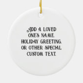 Falcon Full Moon Monogram Keramik Ornament (Hinten)