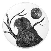 Falcon Full Moon Monogram Keramikknauf (Vorderseite)