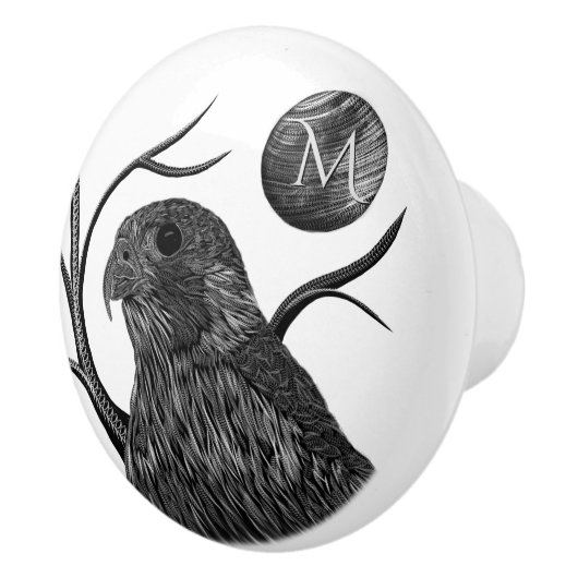 Falcon Full Moon Monogram Keramikknauf (Rechts)