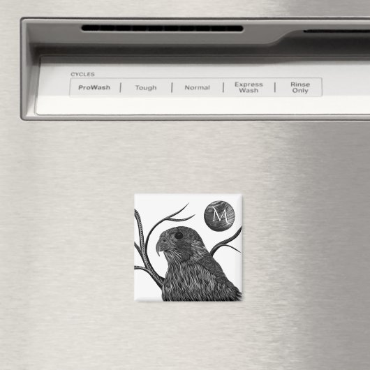 Falcon Full Moon Monogram Magnet (In Situ (Geschirrspüler))