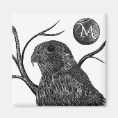 Falcon Full Moon Monogram Magnet (Vorne)