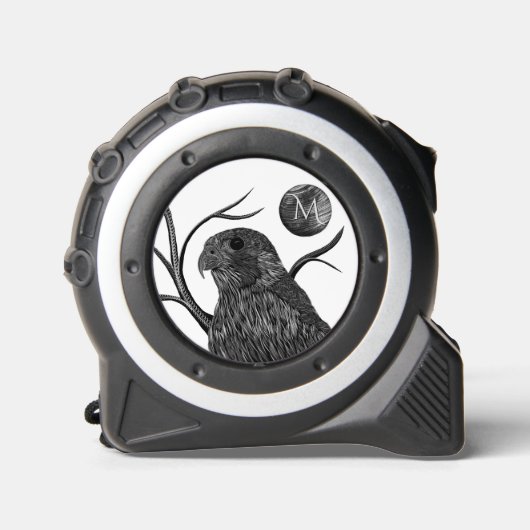 Falcon Full Moon Monogram Maßband (Vorderseite)