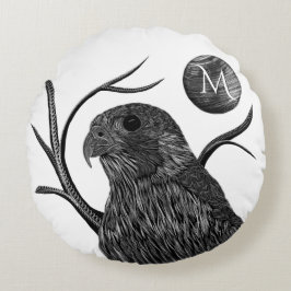 Falcon Full Moon Monogram Rundes Kissen