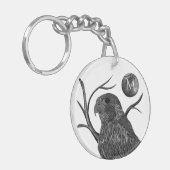 Falcon Full Moon Monogram Schlüsselanhänger (Vorderseite links)