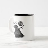 Falcon Full Moon Monogram Zweifarbige Tasse (Vorderseite Links)