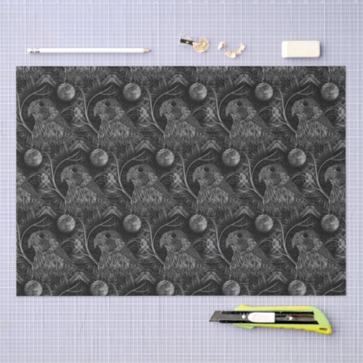 Falcon Full Moon Muster Seidenpapier (Handwerk)