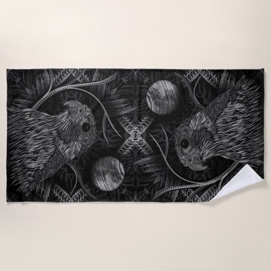 Falcon Full Moon Strandtuch (Vorderseite)