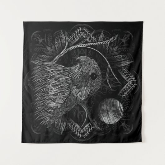 Falcon Full Moon Wandteppich (Vorderseite (Horizontal))