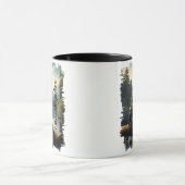 Falcon in Forest Wilderness Tasse (Zentrum)