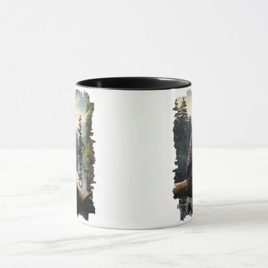 Falcon in Forest Wilderness Tasse (Zentrum)