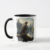 Falcon in Forest Wilderness Tasse (Links)