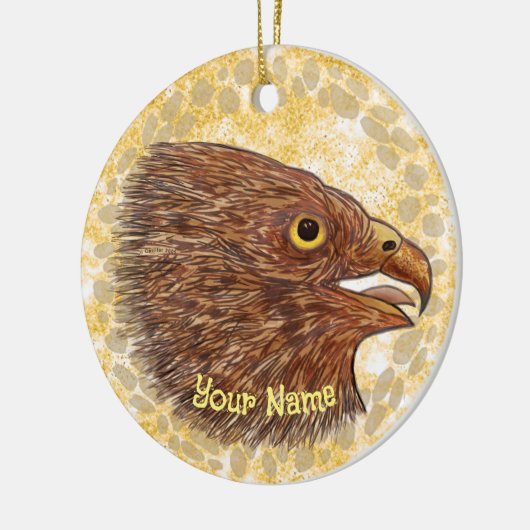 Falcon Keramik Ornament (Links)