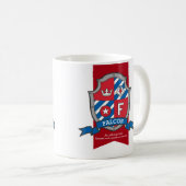 Falcon Knight Schild rot blauer Name bedeutet Tass Kaffeetasse (VorderseiteRechts)