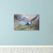 Falcon Leinwanddruck (Insitu (Holzboden))
