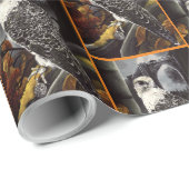Falcon Locket Gothic Herbst Geschenkpapier (Rolleneckpunkt)