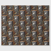 Falcon Locket Gothic Herbst Geschenkpapier (Flach)