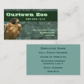 Falcon on Green Stone Visitenkarte (Vorne/Hinten)