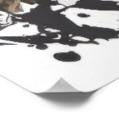 Falcon Portrait Animal Painting Wildlife Poster (Ecke)