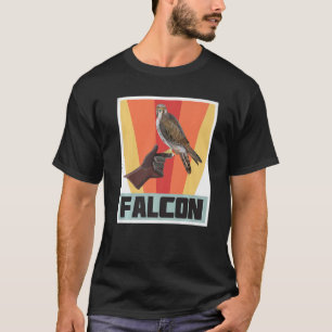 Falcon Retro Vintage Falknerei mit Falken und Adle T-Shirt