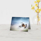 Falcon Soaring in the Sky Karte (Gelbe Blume)