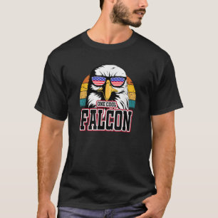 Falcon USA Flag Amerika Männer Frauen Kinder Jungs T-Shirt
