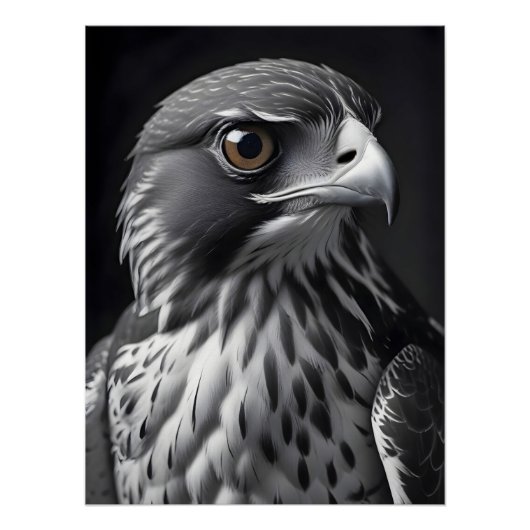 Falcon Wildlife Majestic Nature Life Wallpaper Poster (Vorderseite)